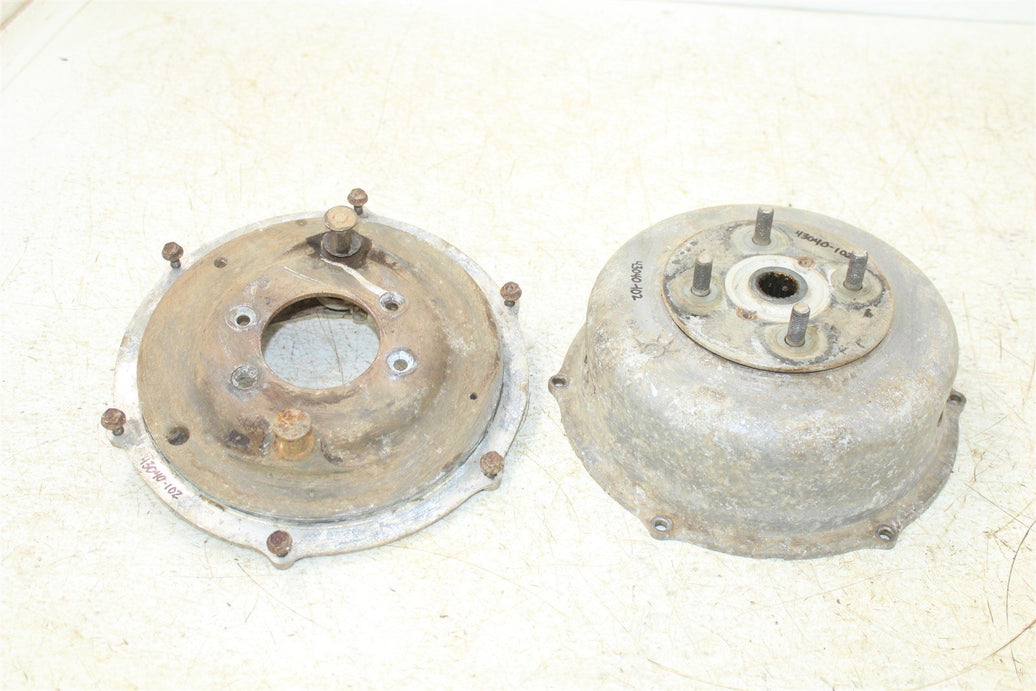 1999 Suzuki Quad Runner LT-F 500 Rear Brake Drum Backing Plate Panel Hub