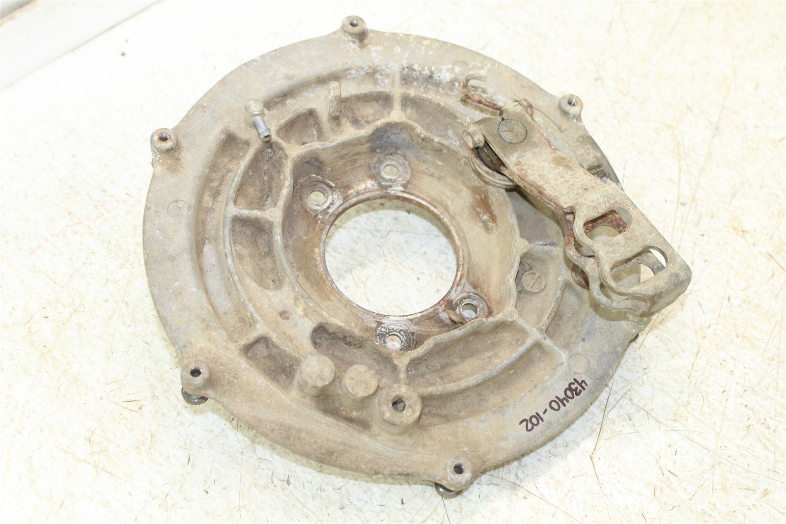 1999 Suzuki Quad Runner LT-F 500 Rear Brake Drum Backing Plate Panel Hub