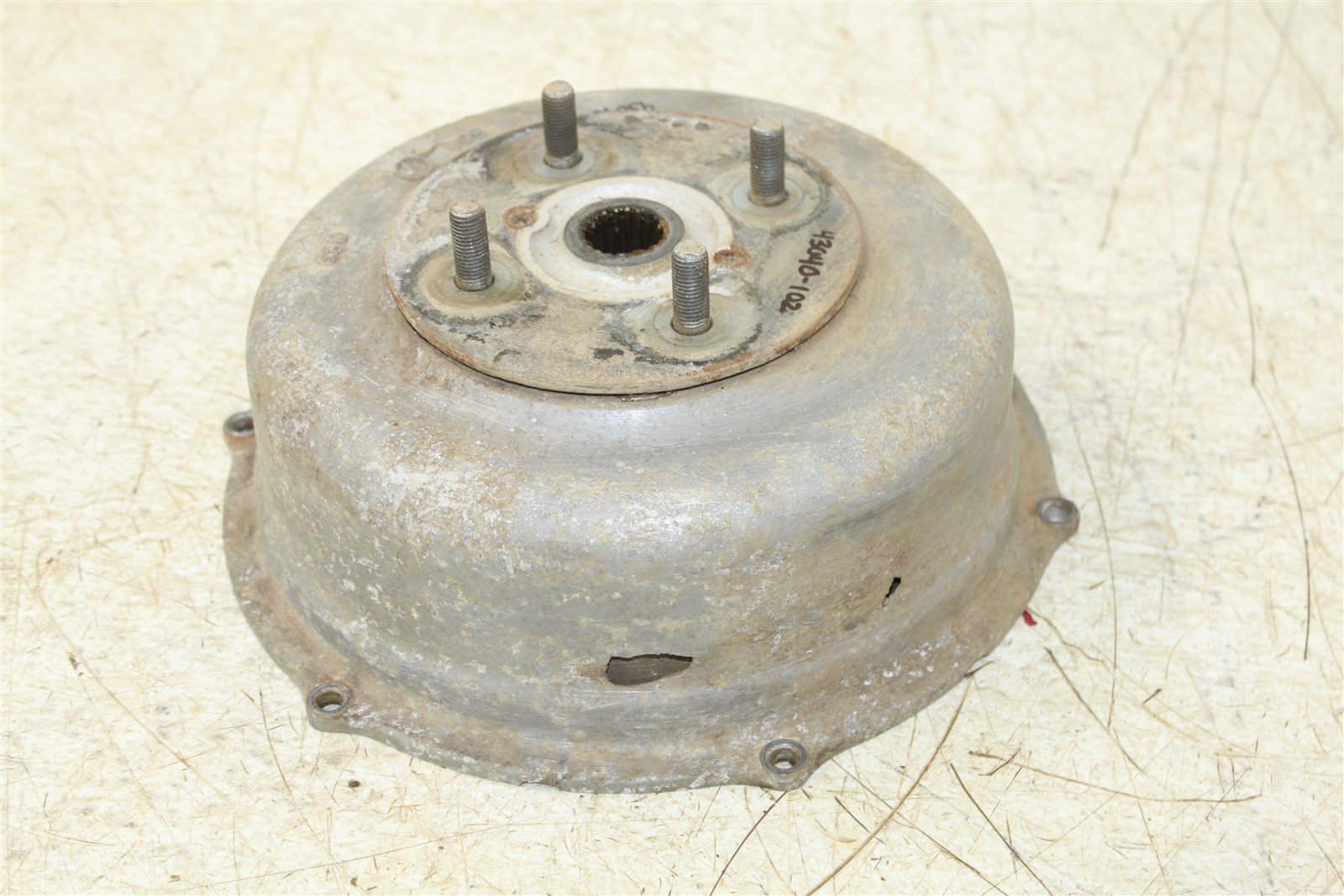 1999 Suzuki Quad Runner LT-F 500 Rear Brake Drum Backing Plate Panel Hub