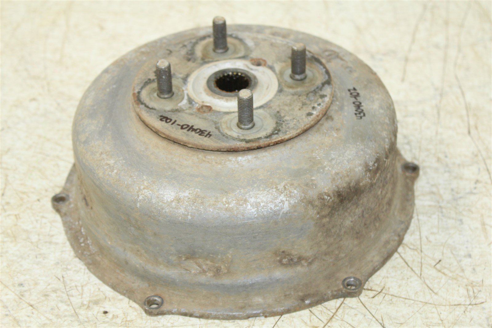 1999 Suzuki Quad Runner LT-F 500 Rear Brake Drum Backing Plate Panel Hub