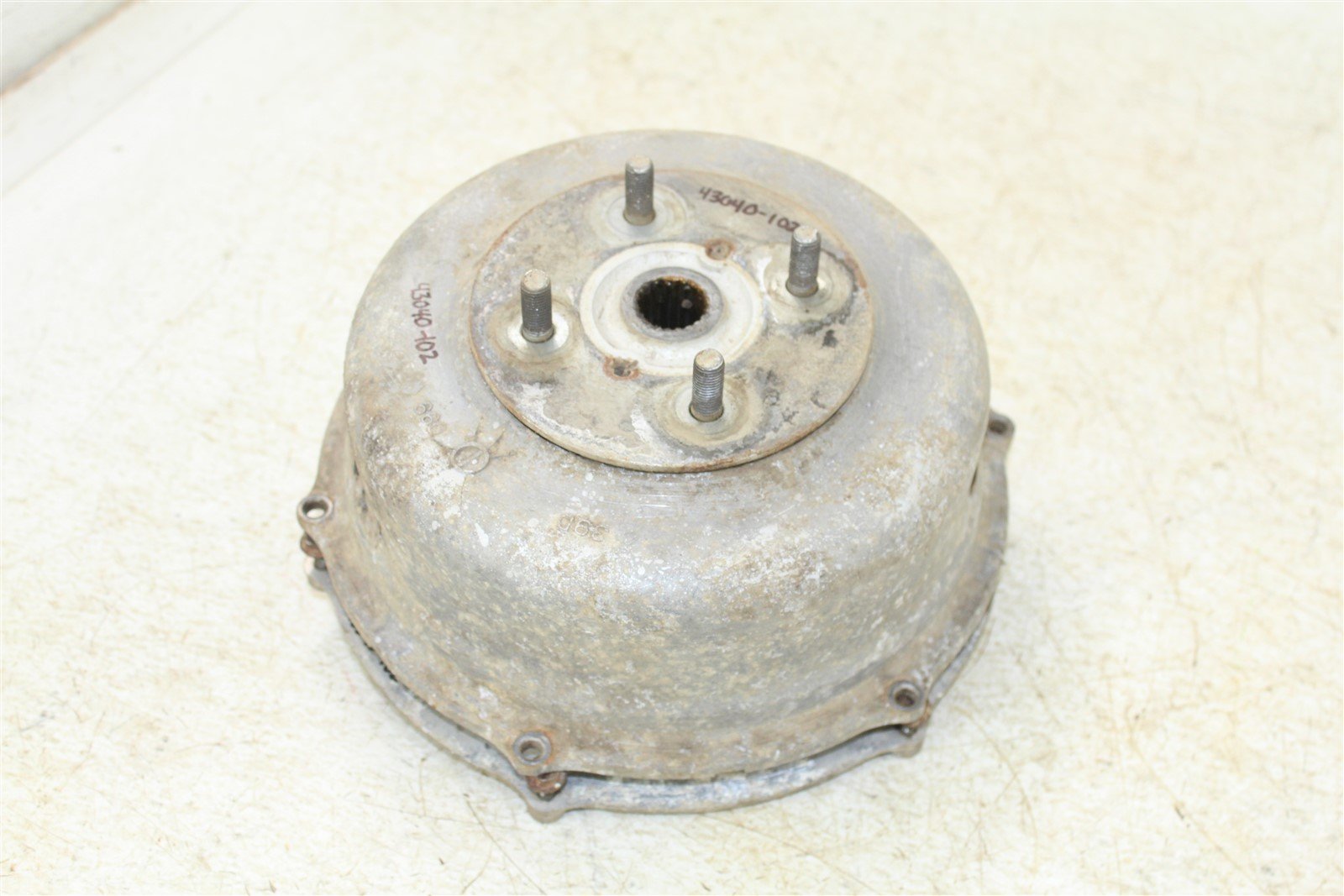 1999 Suzuki Quad Runner LT-F 500 Rear Brake Drum Backing Plate Panel Hub