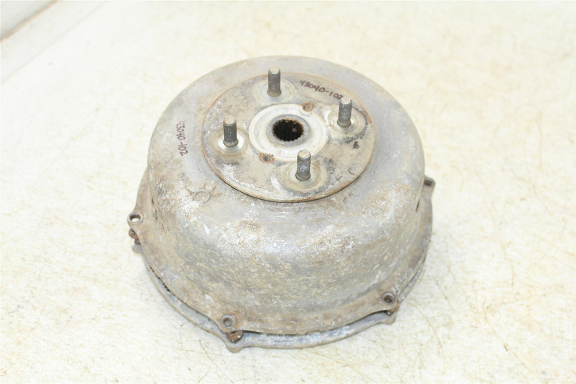 1999 Suzuki Quad Runner LT-F 500 Rear Brake Drum Backing Plate Panel Hub