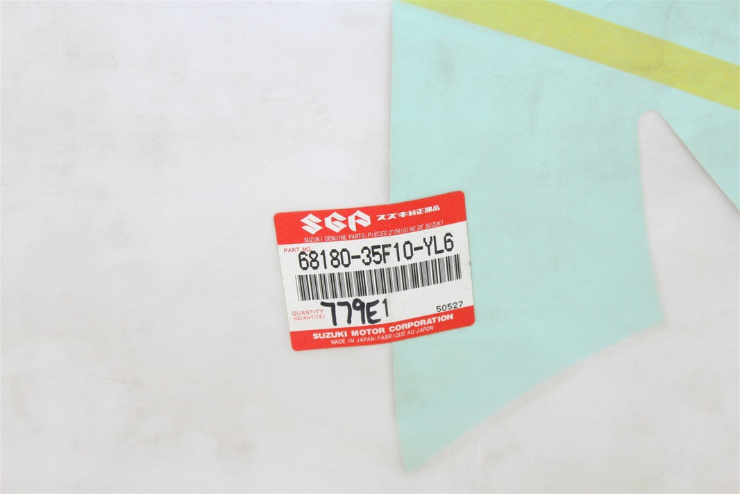 NOS Suzuki LOWER COWLING TAPE SET 68180-35F10-YL6 2000 GSXR750