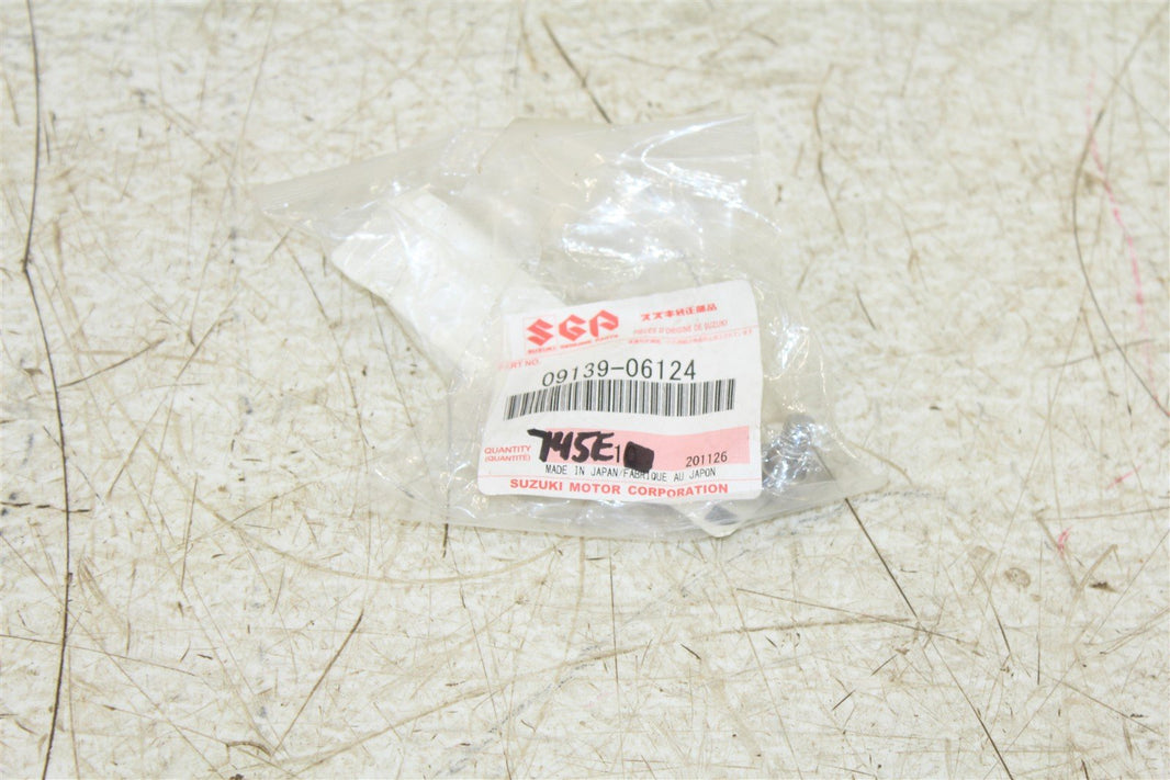 NOS Suzuki OEM MUFFLER COVER SCREW 09139-06124 QTY 1