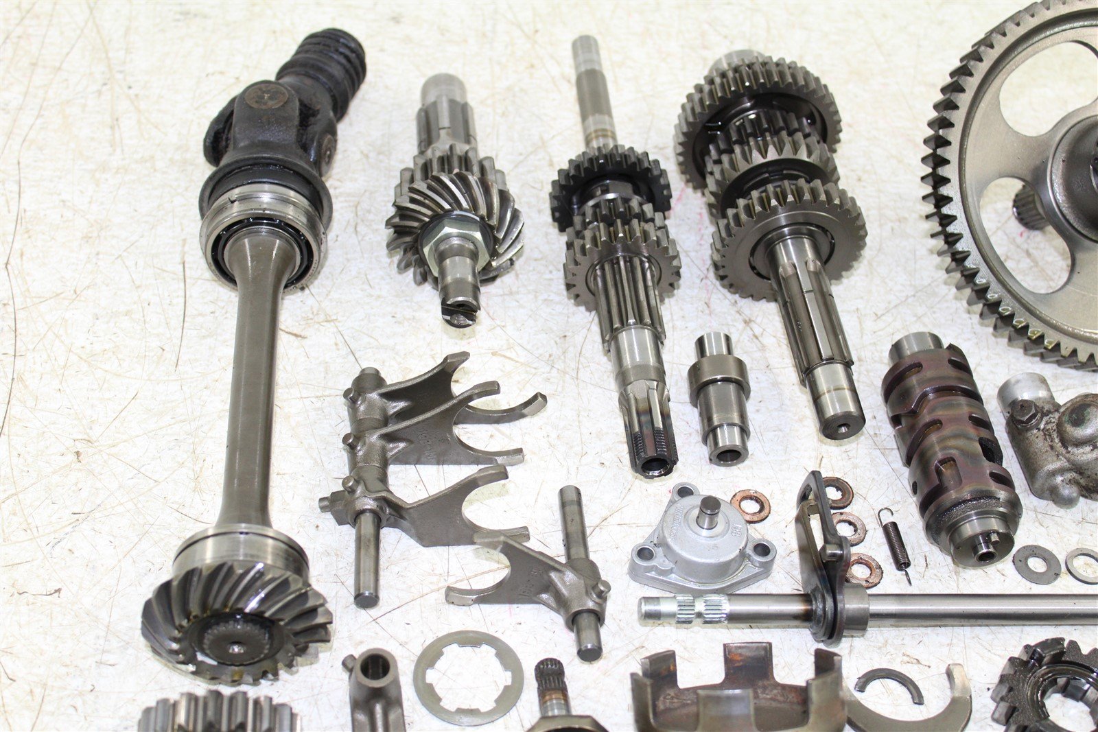 2001 Suzuki King Quad 300 4x4 Transmission Gears Shift Shaft Forks Drum