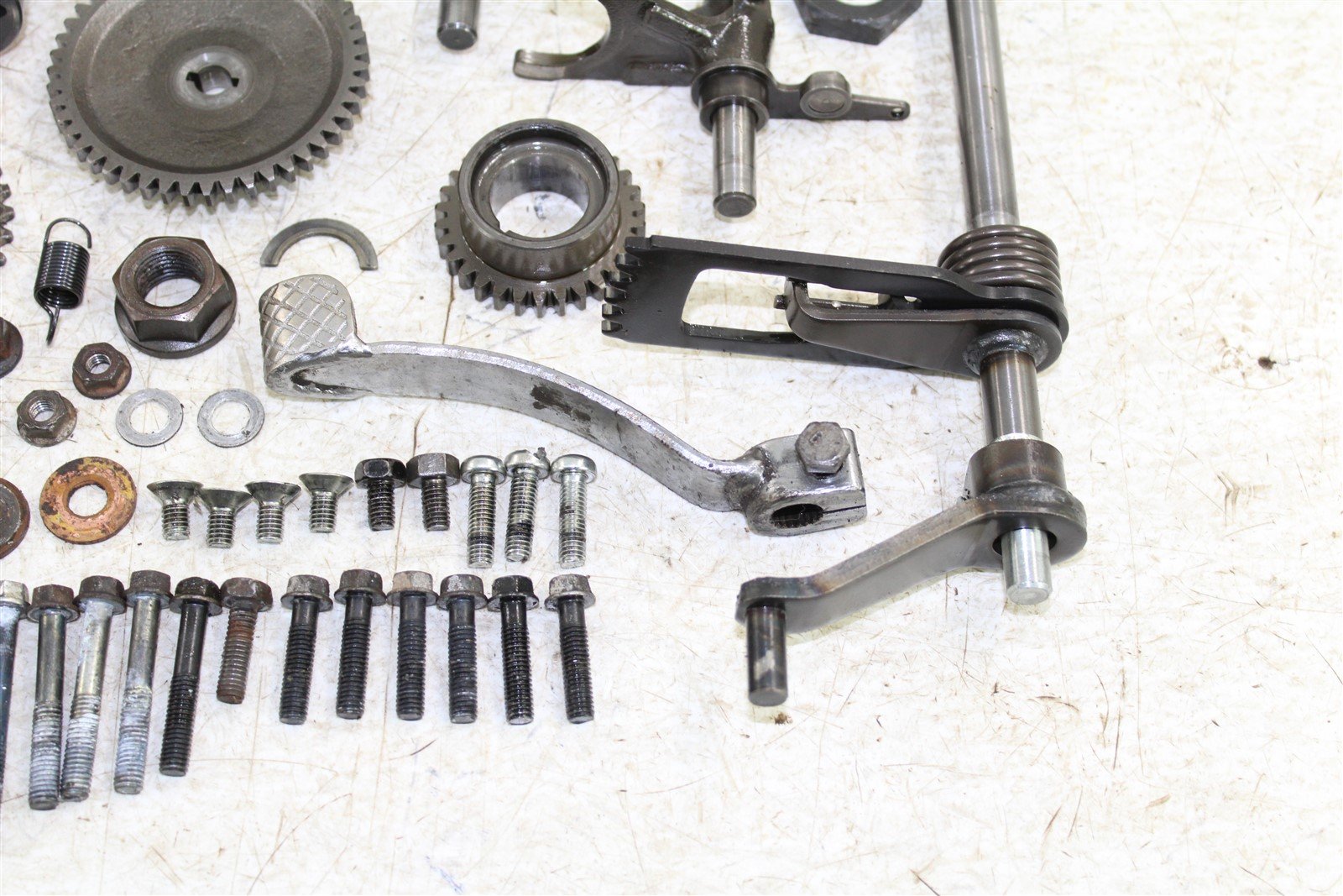 1987 Suzuki Quad Runner LT 230 Transmission Gears Shift Shaft Forks Drum