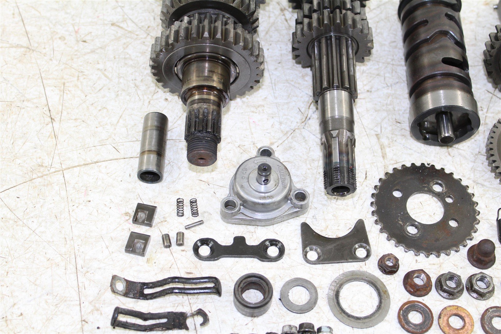 1987 Suzuki Quad Runner LT 230 Transmission Gears Shift Shaft Forks Drum