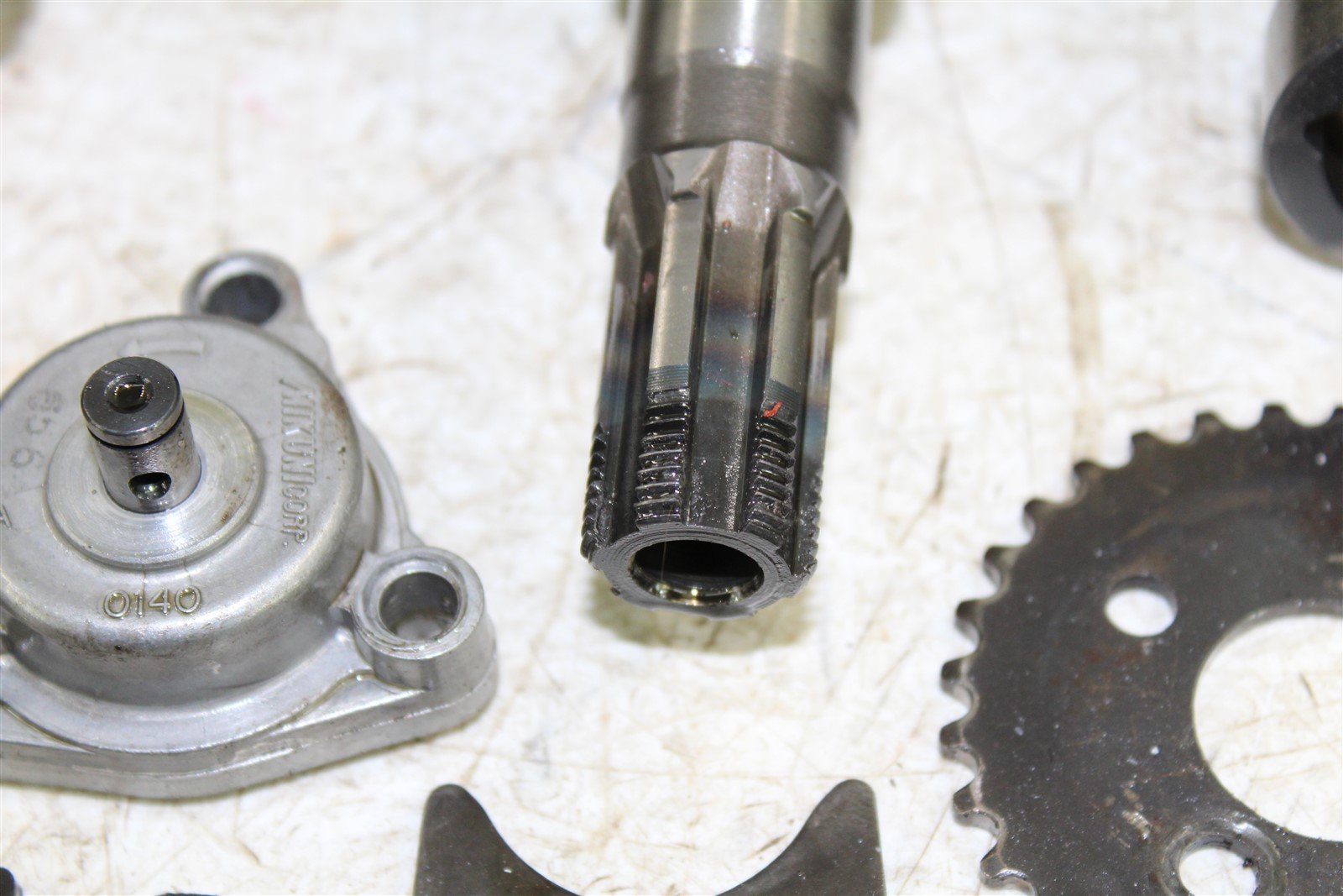 1987 Suzuki Quad Runner LT 230 Transmission Gears Shift Shaft Forks Drum