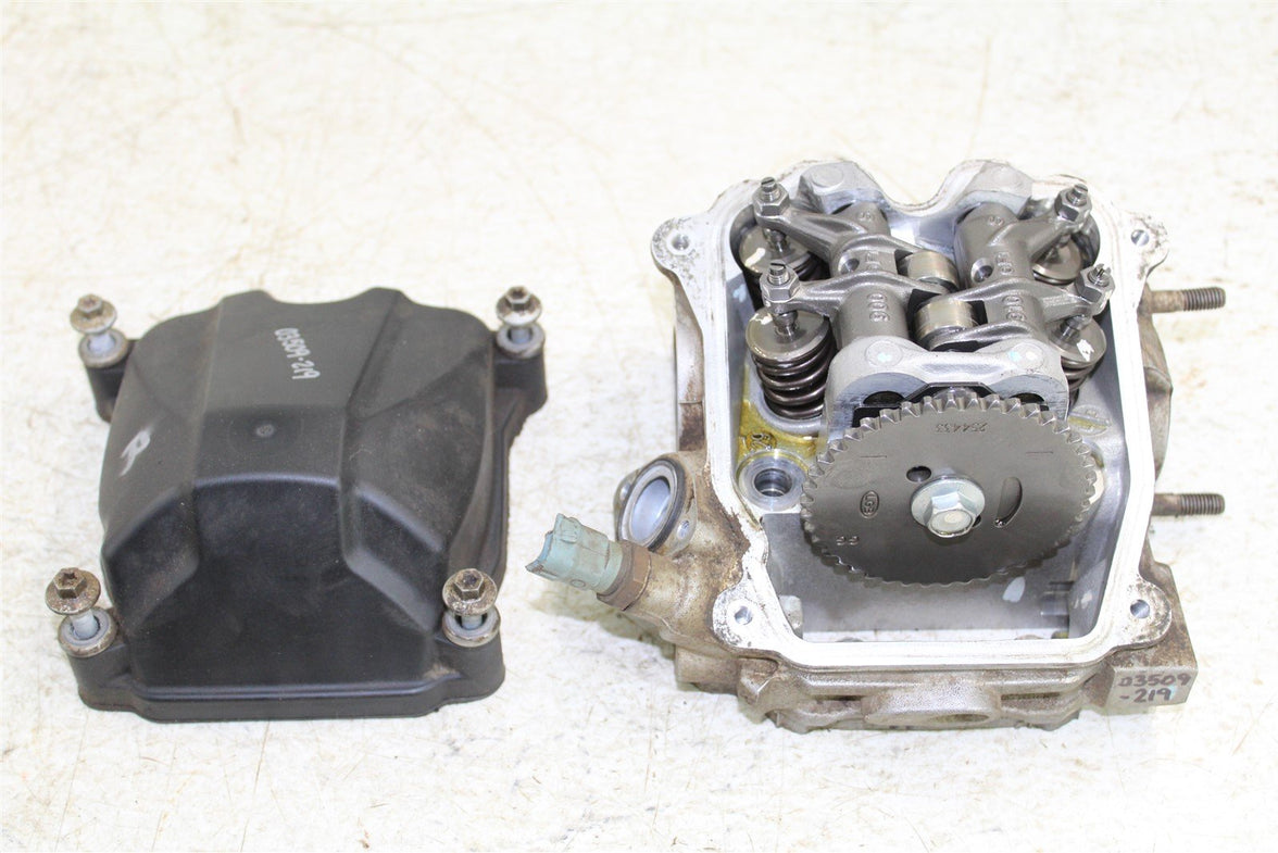 2006 Can Am Outlander 800 XT Rear Cylinder Head Valve Cover w/ Camshaft Rockers