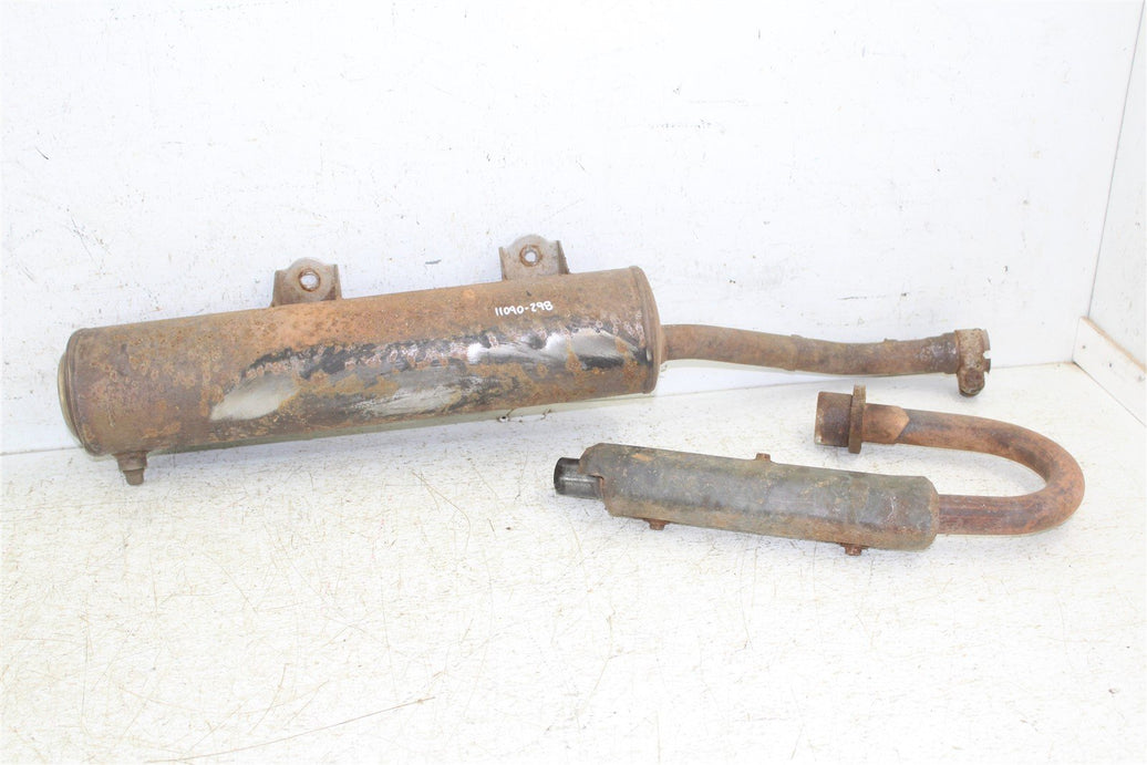 2001 Honda Recon 250 Exhaust Head Pipe Silencer Muffler