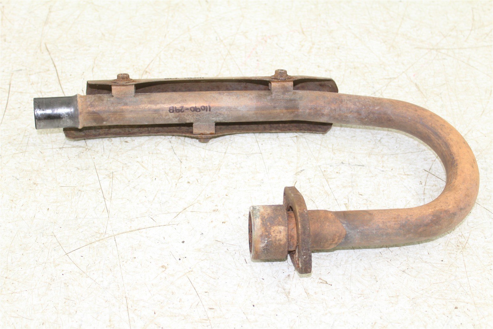 2001 Honda Recon 250 Exhaust Head Pipe Silencer Muffler