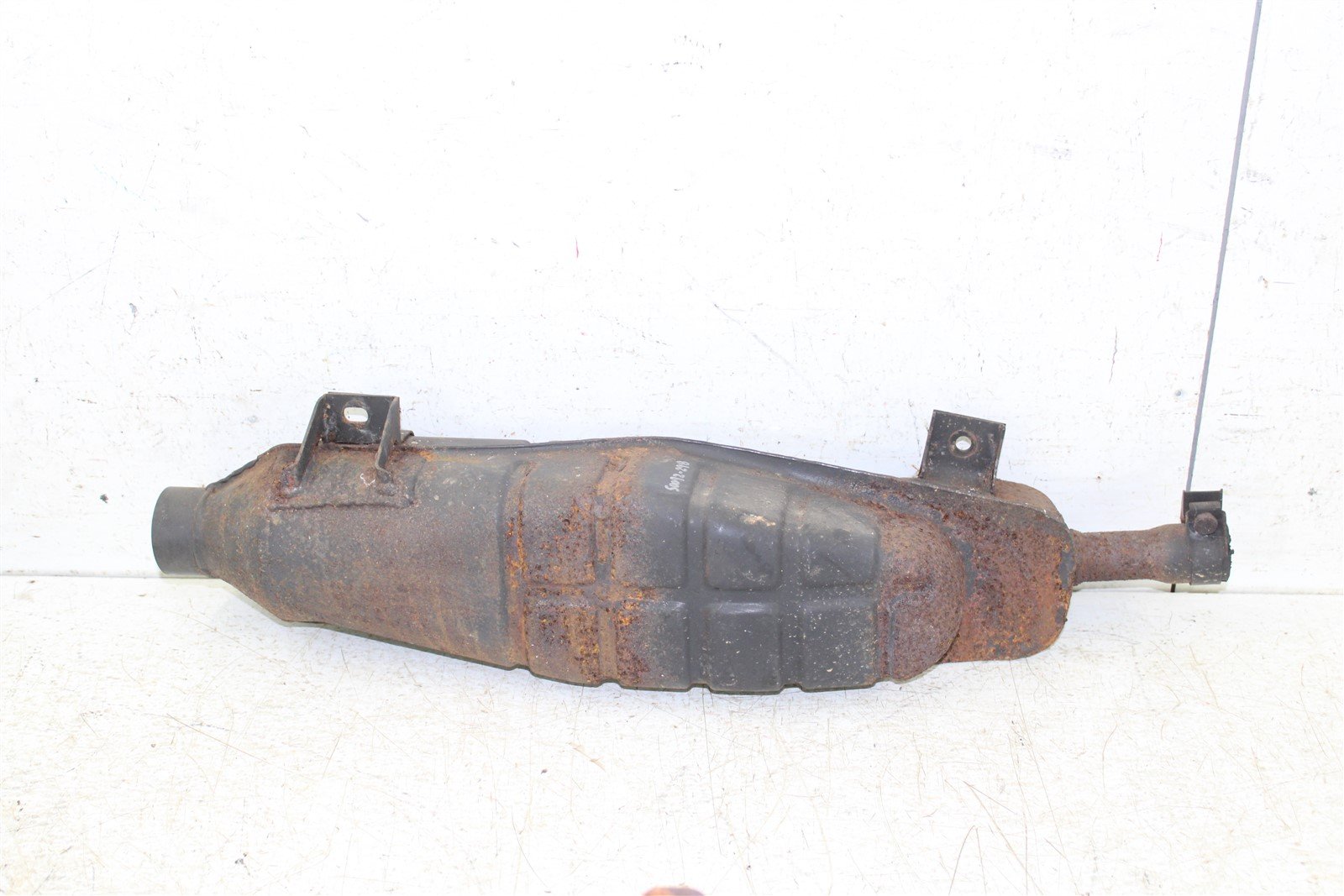 1991 Yamaha Moto 4 250 Exhaust Head Pipe Silencer Muffler