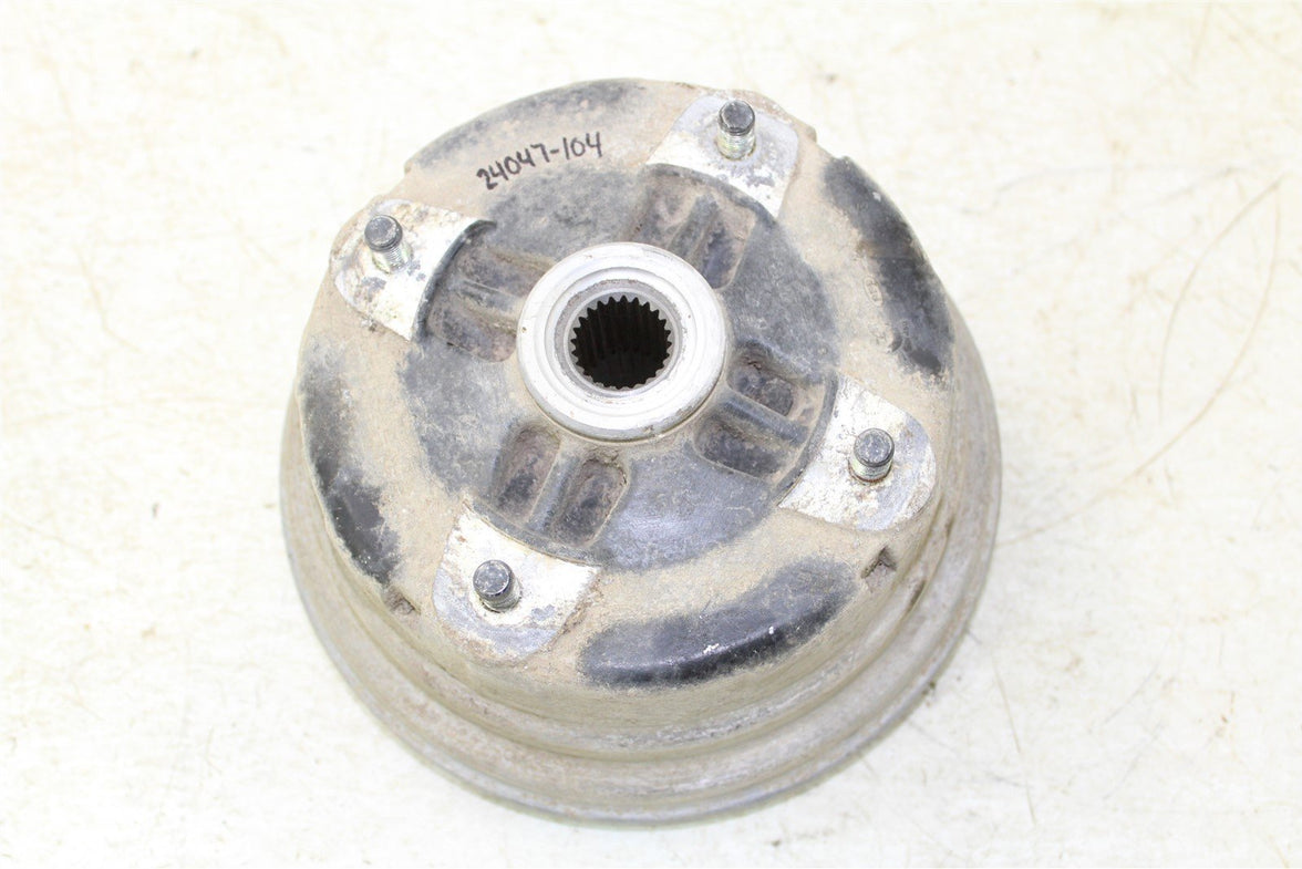 1990 Kawasaki Bayou 300 2x4 Rear Right Brake Drum Backing Plate Panel Hub