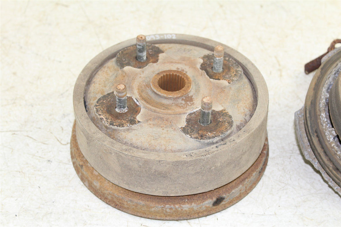 2000 Yamaha Grizzly 600 4x4 Rear Brake Drum Backing Plate Panel Hub