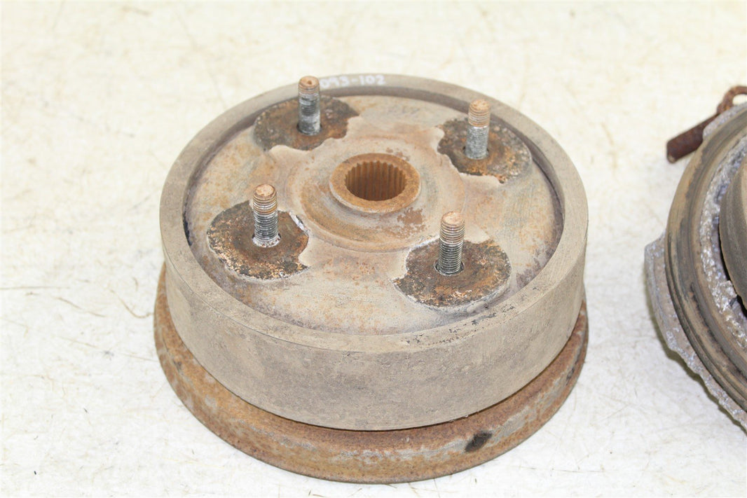 2000 Yamaha Grizzly 600 4x4 Rear Brake Drum Backing Plate Panel Hub