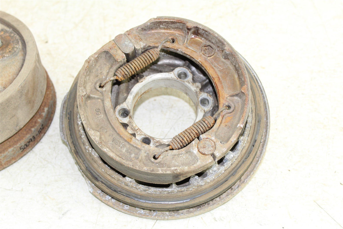 2000 Yamaha Grizzly 600 4x4 Rear Brake Drum Backing Plate Panel Hub