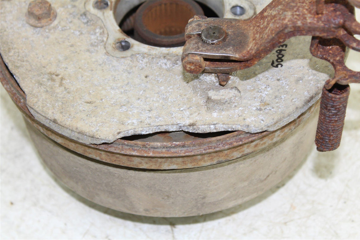 2000 Yamaha Grizzly 600 4x4 Rear Brake Drum Backing Plate Panel Hub