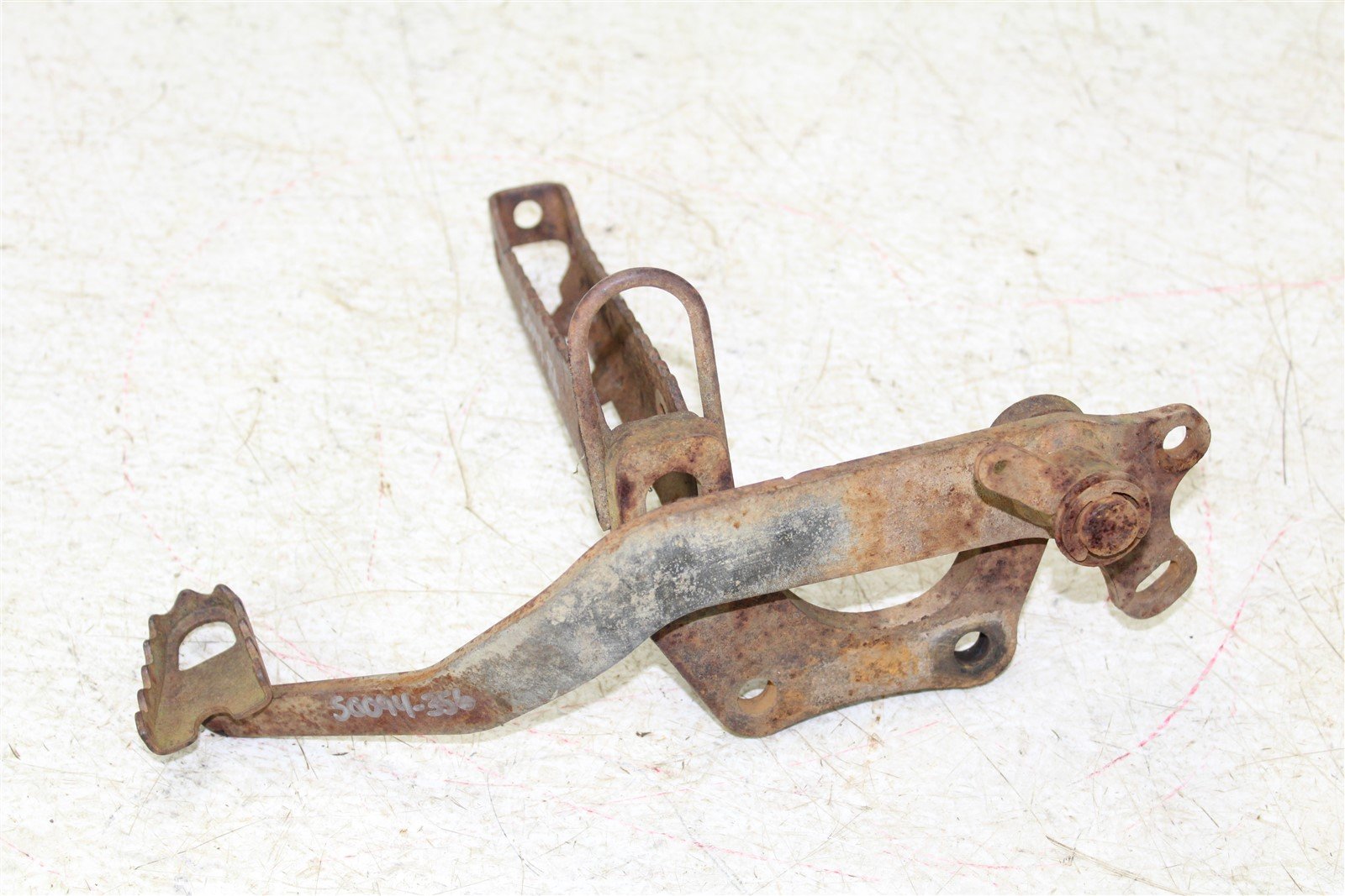 2000 Yamaha Wolverine 350 4x4 Right Foot Peg Rest w/ Rear Brake Pedal
