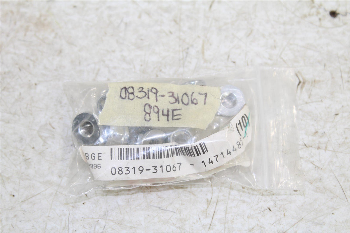 NOS Genuine Suzuki Flanged Lock Nut 08319-31067 NEW QTY:11