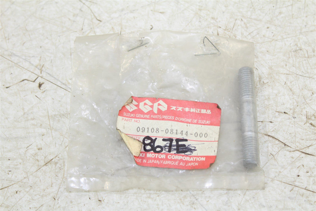 NOS Genuine Suzuki Stud Bolt 09108-08144-000 NEW OEM QTY:1