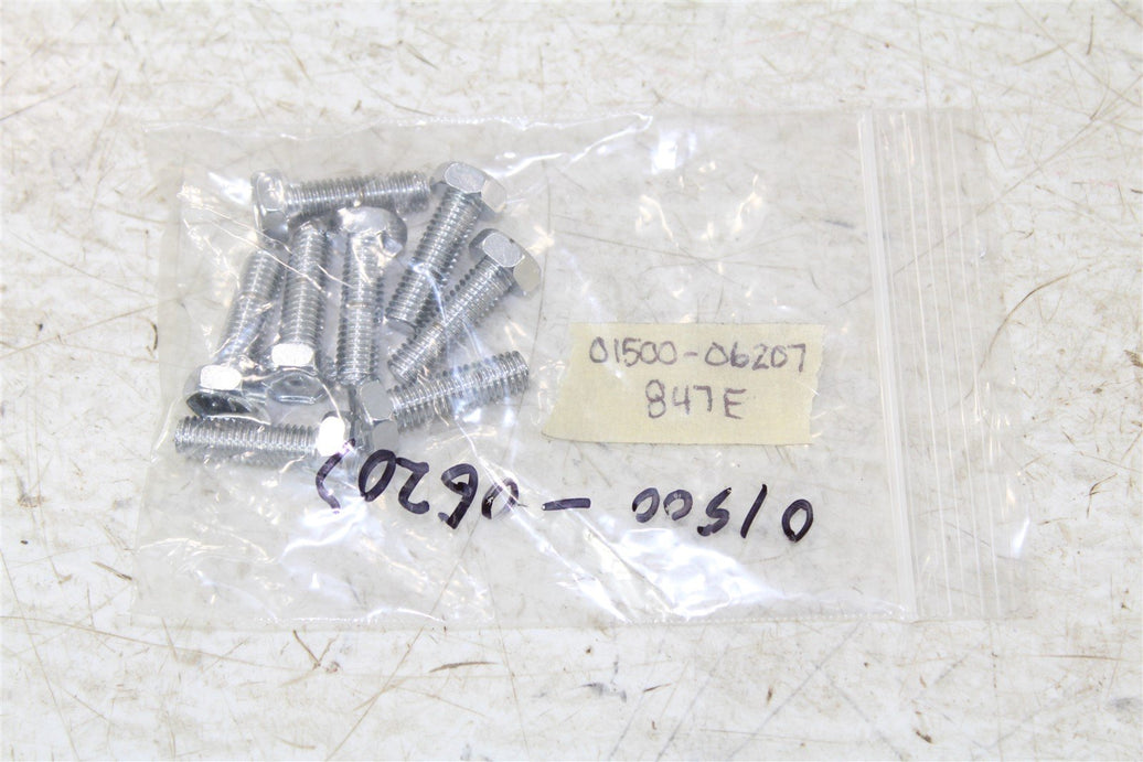 NOS Genuine Suzuki Motorcycle ATV Quad OEM Part 01500-06207 BOLT 6x20 10mm QTY:8