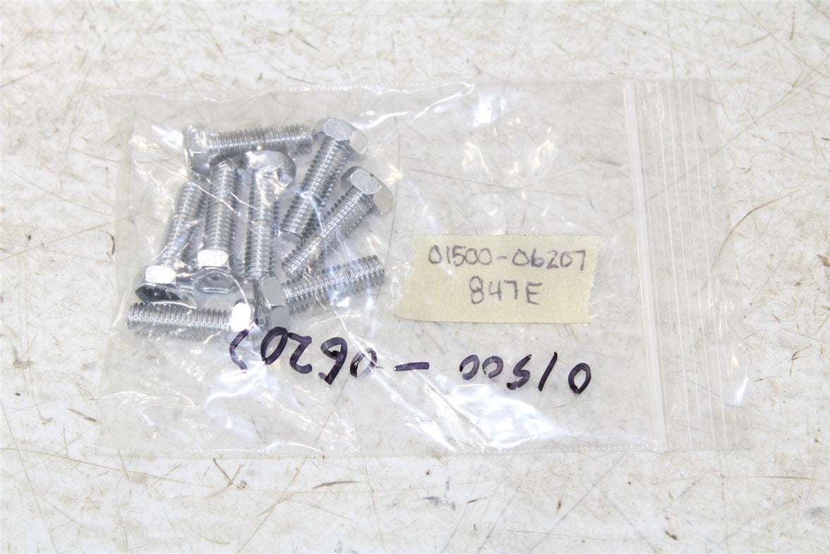 NOS Genuine Suzuki Motorcycle ATV Quad OEM Part 01500-06207 BOLT 6x20 10mm QTY:8