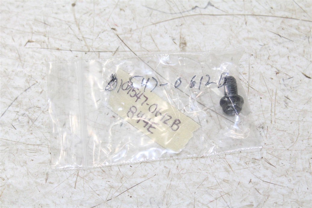 NOS Genuine Suzuki BOLT 6X12 BLK 8 01547-0612B OEM NEW QTY:1