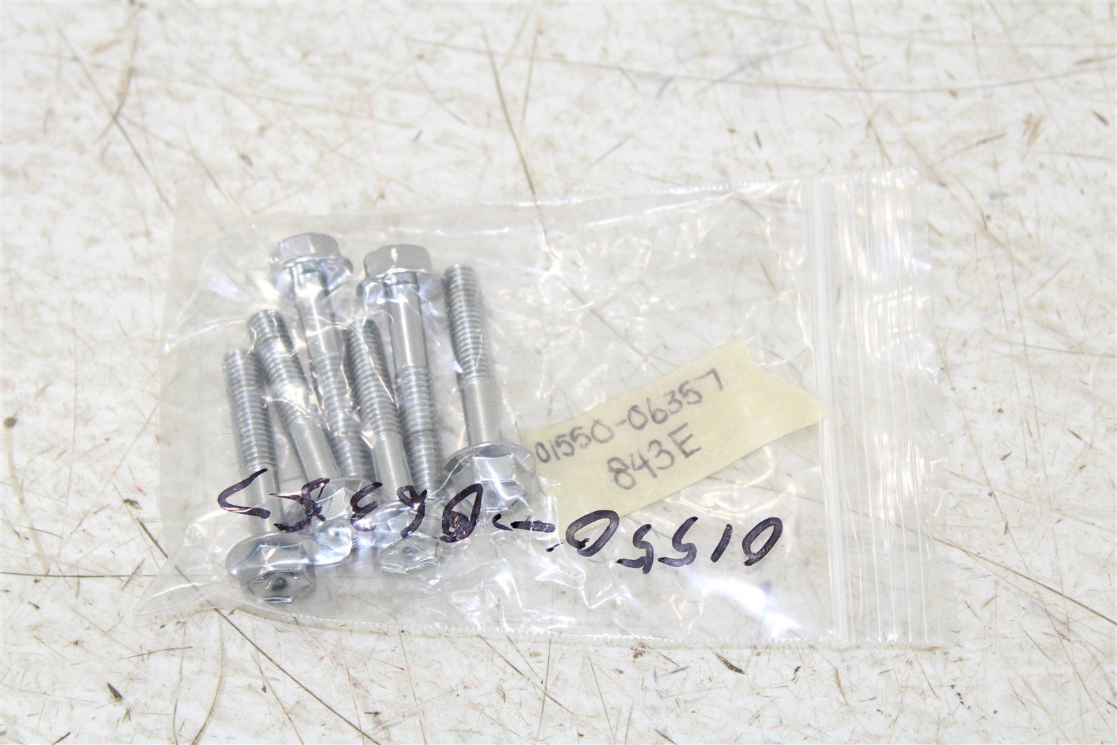NOS Genuine Suzuki NOS 01550-06357 BOLT NEW QTY:6