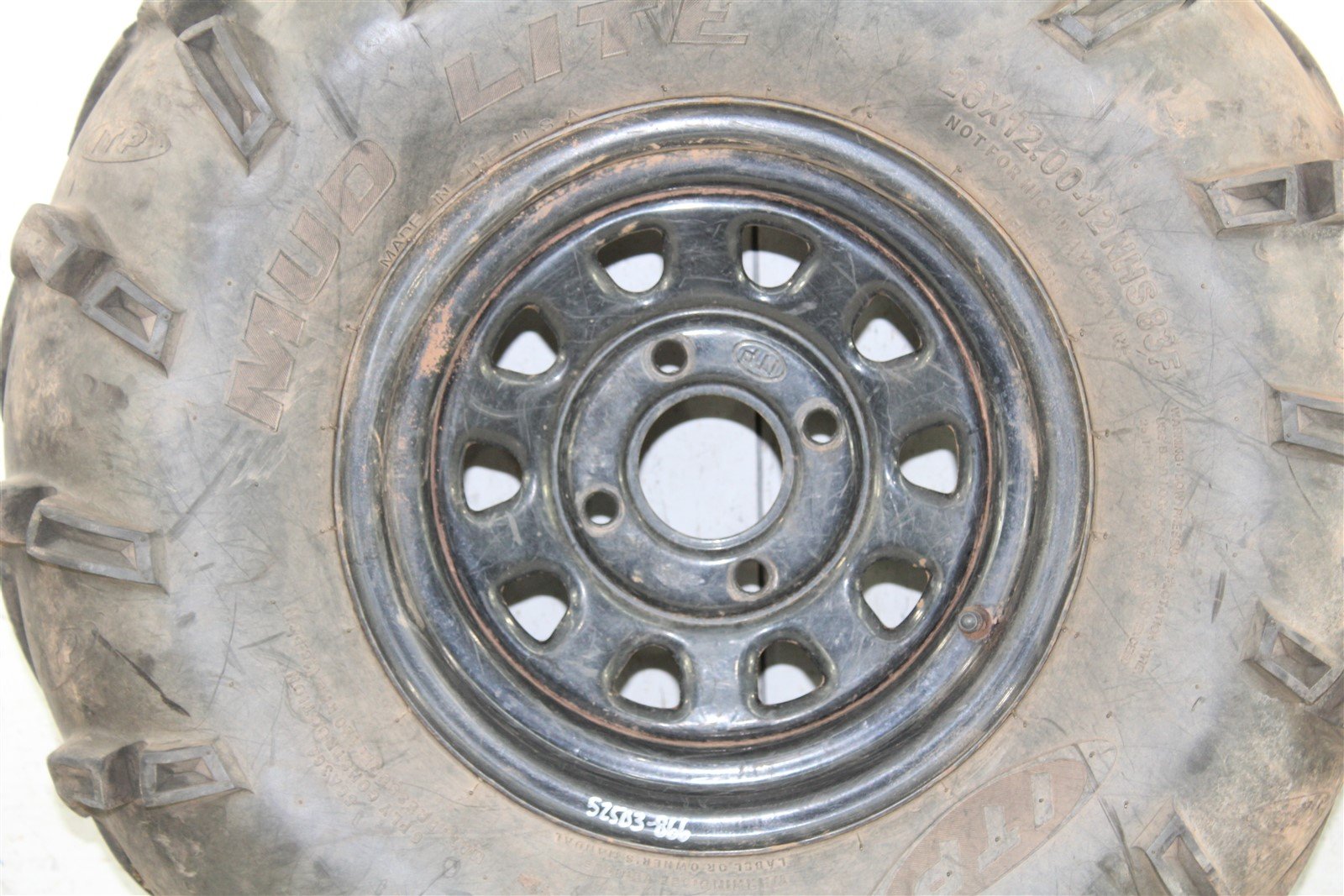 2009 Yamaha Rhino 700 Rear ITP Wheel Set Rims