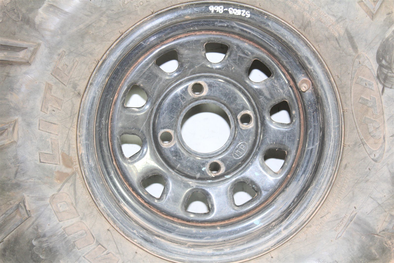 2009 Yamaha Rhino 700 Rear ITP Wheel Set Rims