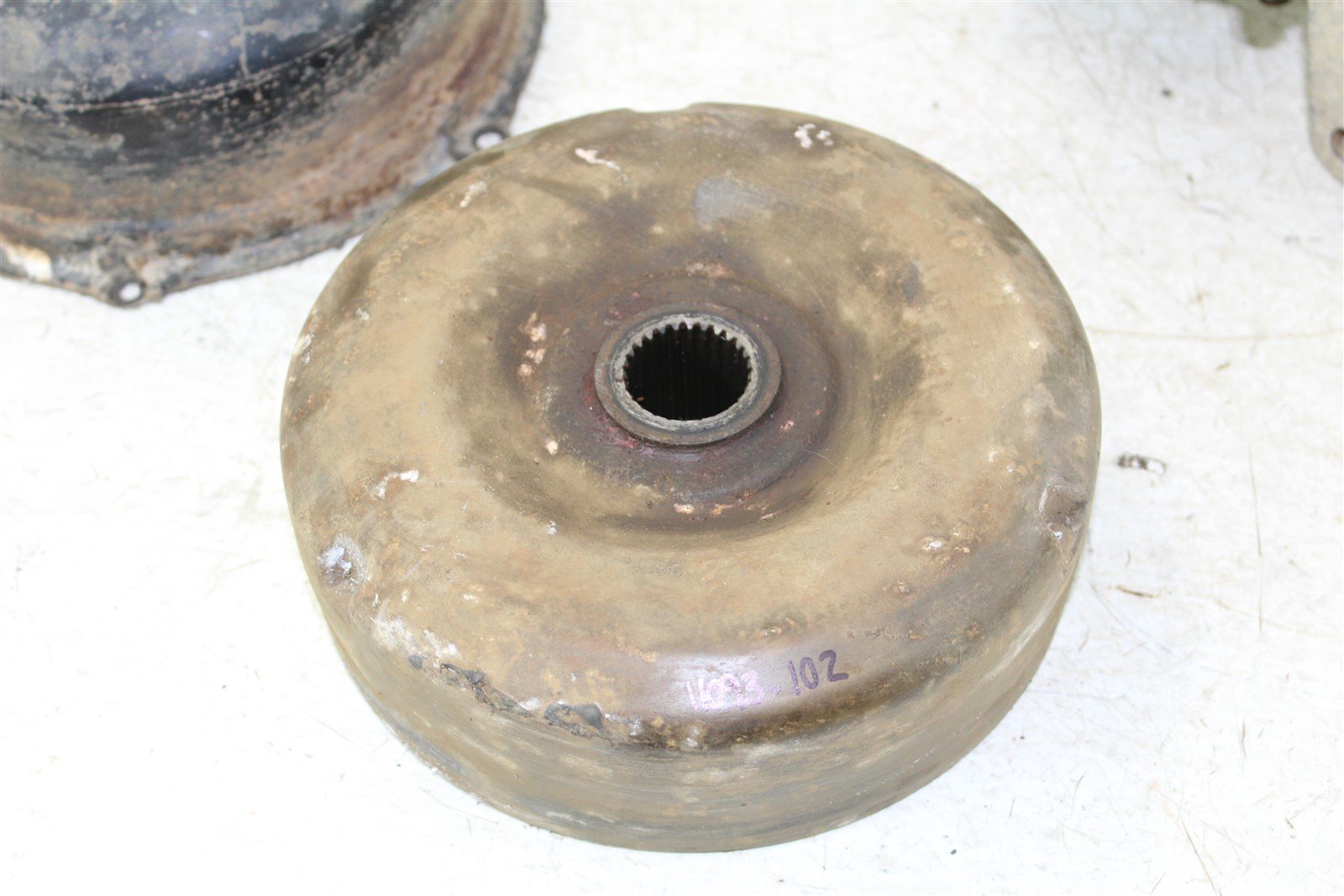 2004 Honda Rancher 350 FM 4x4 Rear Brake Drum Backing Plate Panel Hub