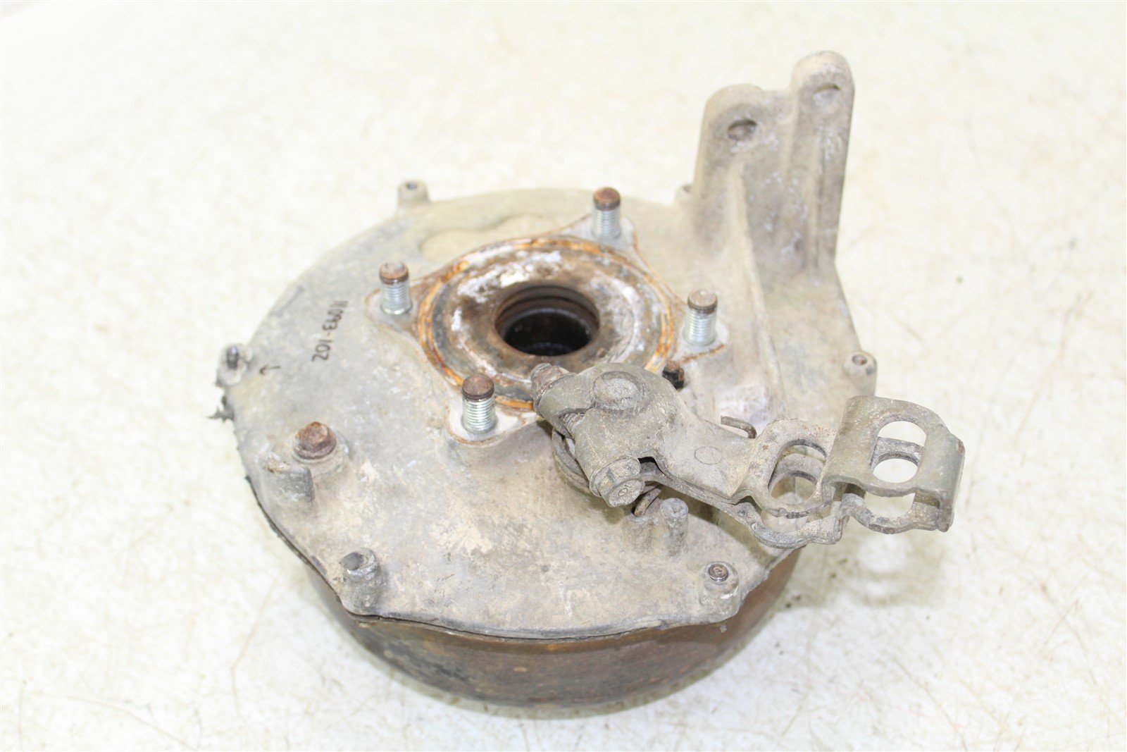 2004 Honda Rancher 350 FM 4x4 Rear Brake Drum Backing Plate Panel Hub
