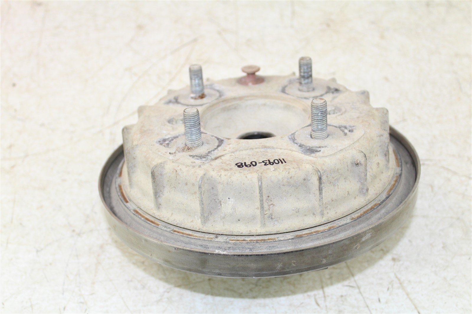 2004 Honda Rancher 350 FM 4x4 Front Left Brake Drum Backing Plate Panel Hub