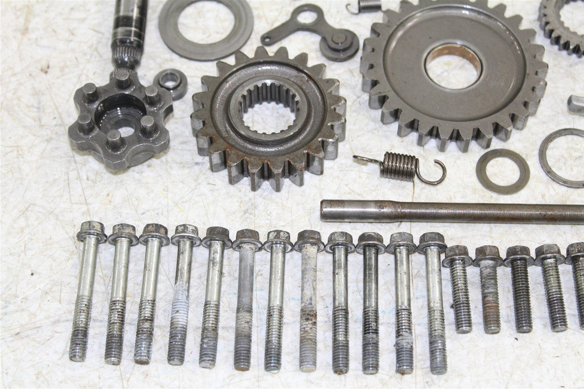 1992 Kawasaki KX 250 Transmission Gears Shift Output Shaft Forks Drum