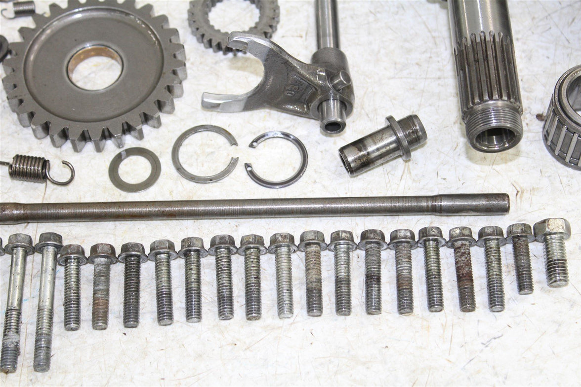 1992 Kawasaki KX 250 Transmission Gears Shift Output Shaft Forks Drum