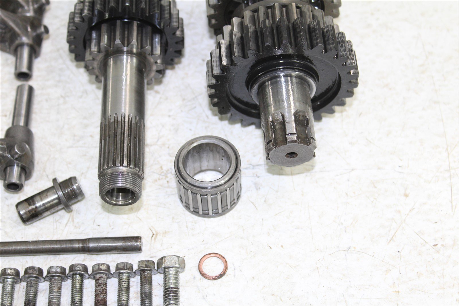 1992 Kawasaki KX 250 Transmission Gears Shift Output Shaft Forks Drum