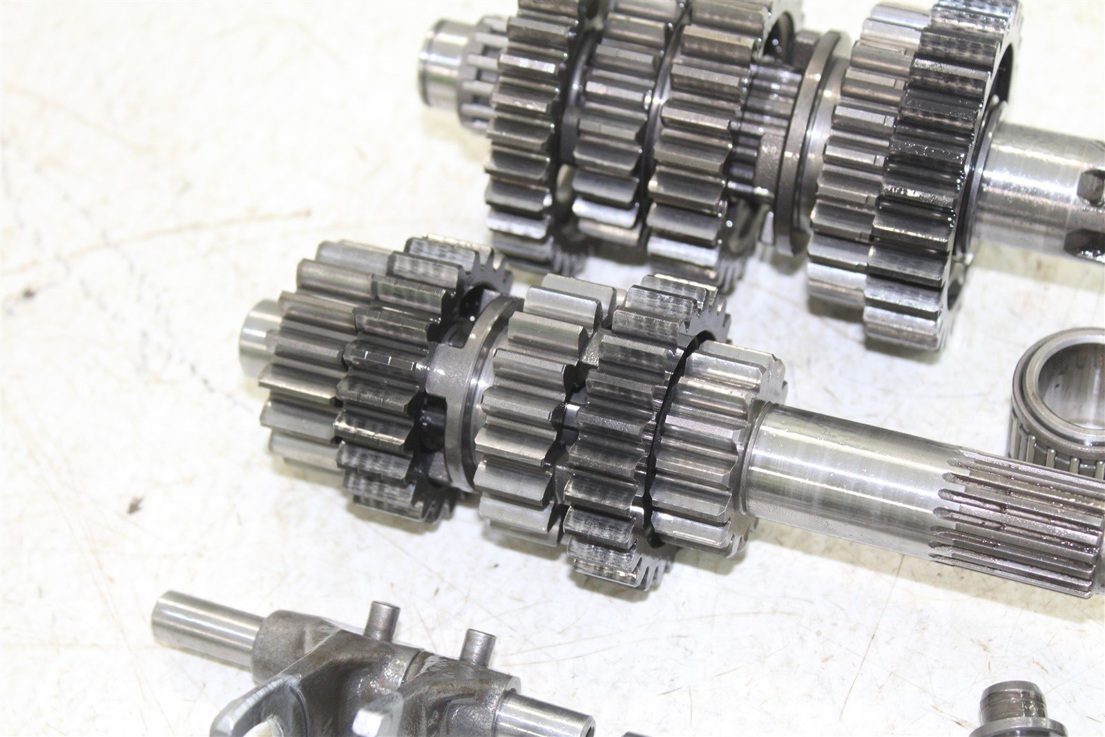 1992 Kawasaki KX 250 Transmission Gears Shift Output Shaft Forks Drum