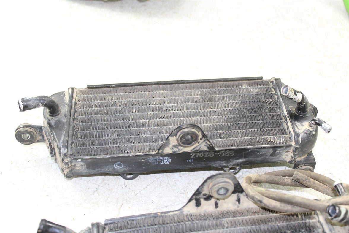 1992 Kawasaki KX 250 Radiators Left & Right w/ Hoses