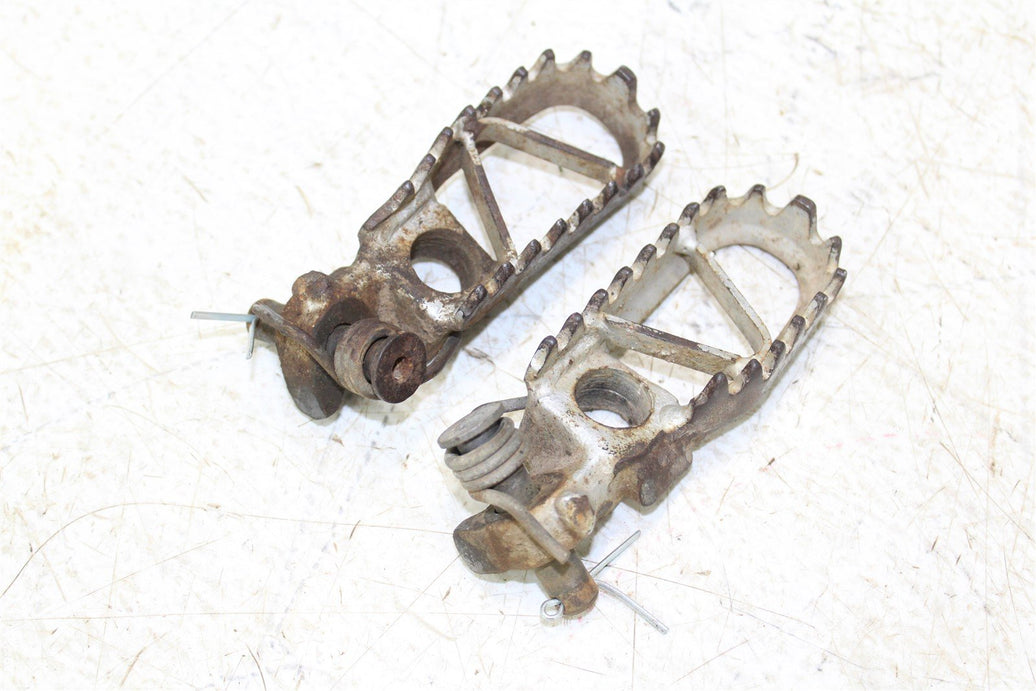 1992 Kawasaki KX 250 Foot Pegs Set Hardware Springs Rests