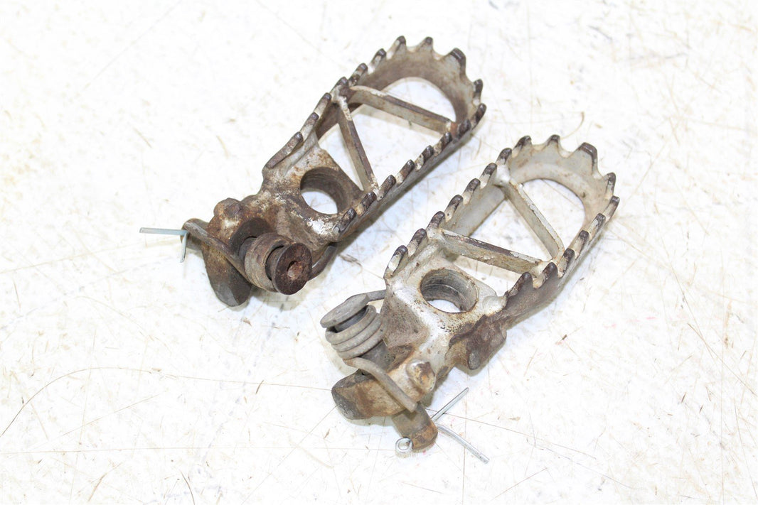1992 Kawasaki KX 250 Foot Pegs Set Hardware Springs Rests