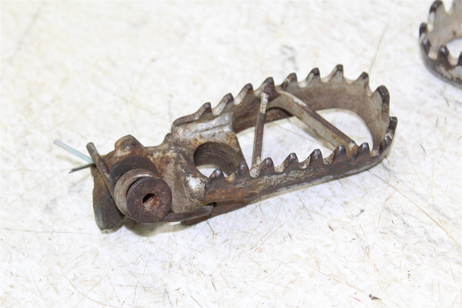 1992 Kawasaki KX 250 Foot Pegs Set Hardware Springs Rests