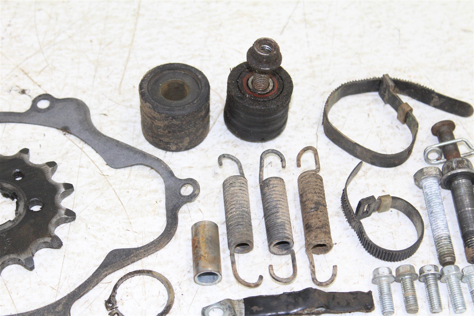 1992 Kawasaki KX 250 Chassis Bolt Kit Hardware Sprocket Spring Chain Roller