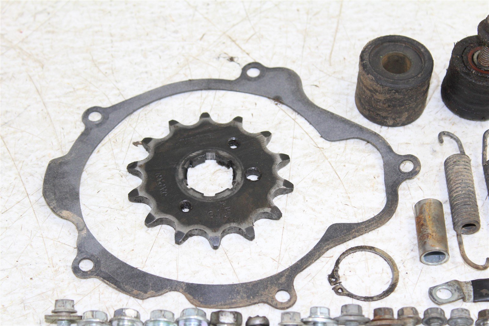 1992 Kawasaki KX 250 Chassis Bolt Kit Hardware Sprocket Spring Chain Roller