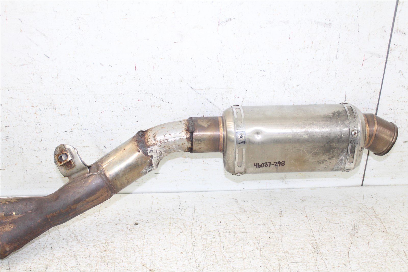 2002 Suzuki GSXR 750 Exhaust Head Pipe Manifold Silencer Muffler