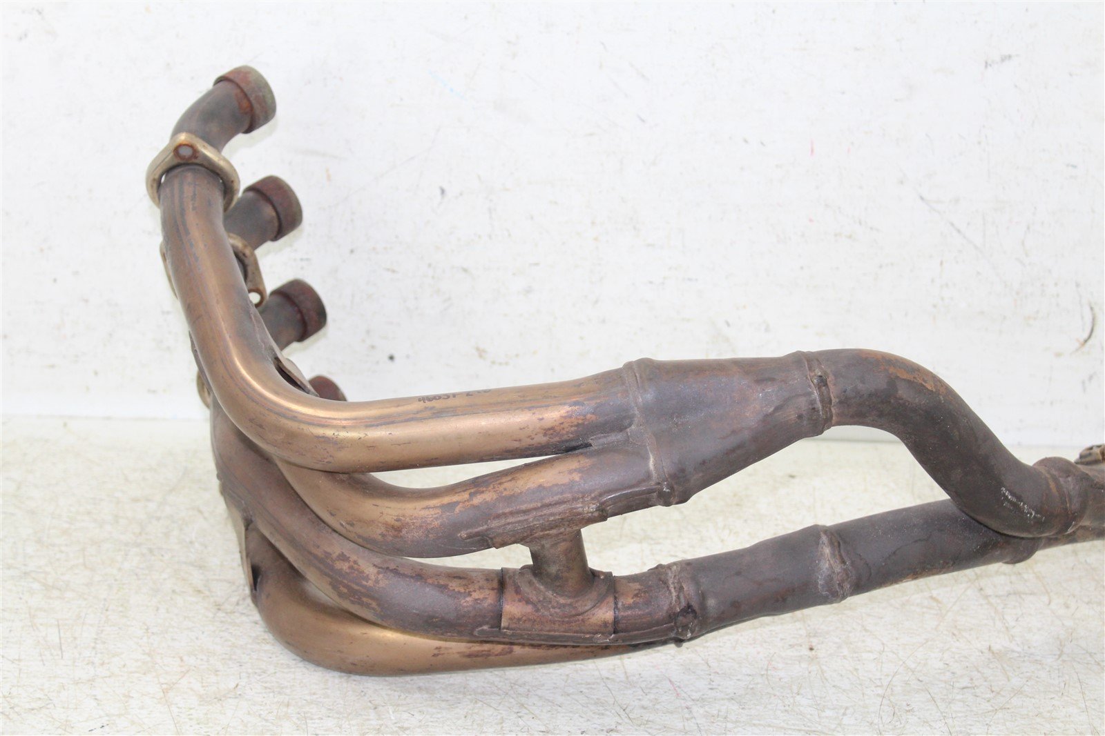 2002 Suzuki GSXR 750 Exhaust Head Pipe Manifold Silencer Muffler