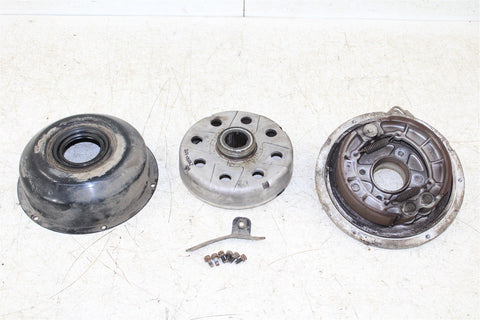 2001 Kawasaki Prairie 300 4x4 Rear Brake Drum Backing Plate Panel Hub
