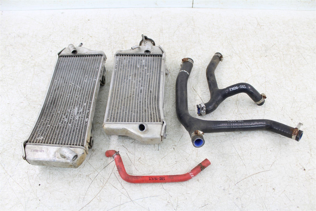 2006 Kawasaki KX 450F Radiator Set w/ Coolant Hoses Left & Right
