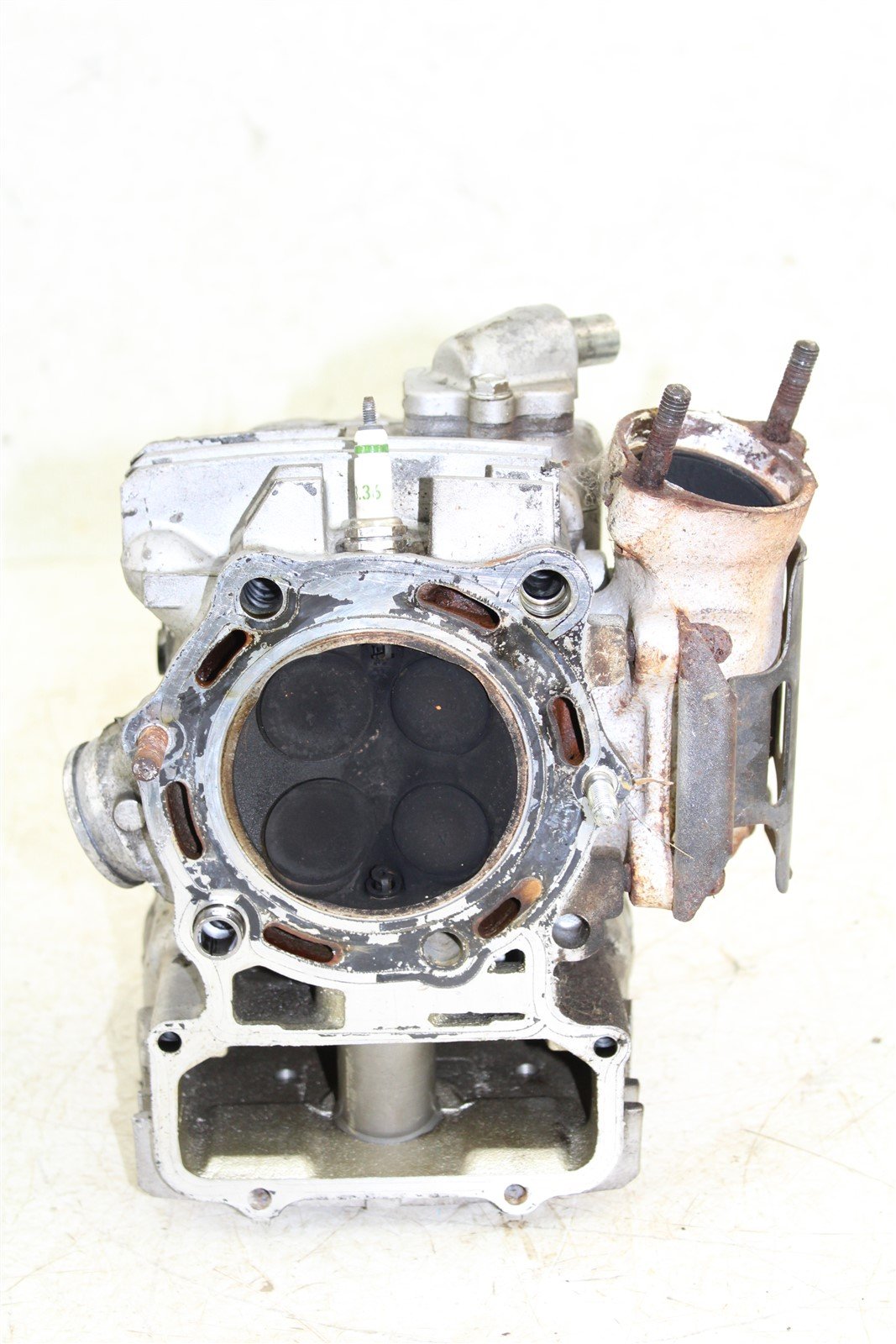 1990 Kawasaki Vulcan 750 Rear Cylinder Head w/ Camshafts Cams Valve Cover