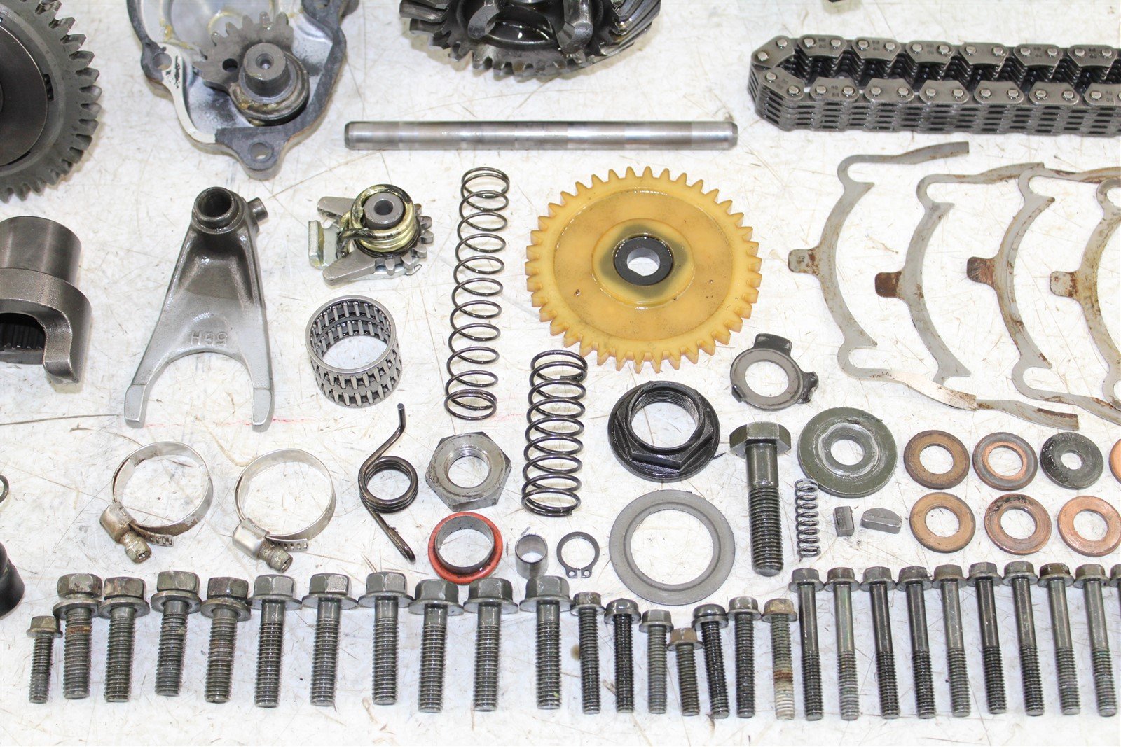 2000 Yamaha Kodiak 400 4x4 Transmission Gears Shift Shaft Forks Drum Bevel Gear