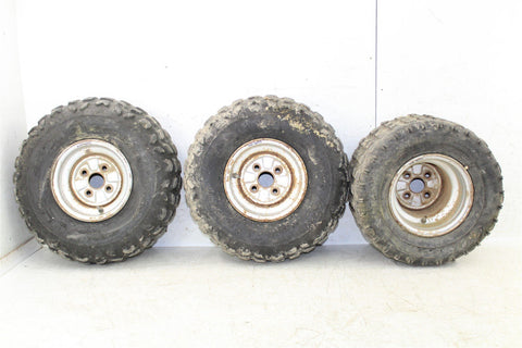 1989 Yamaha Breeze 125 Front & Rear Wheel Set 3 Rims